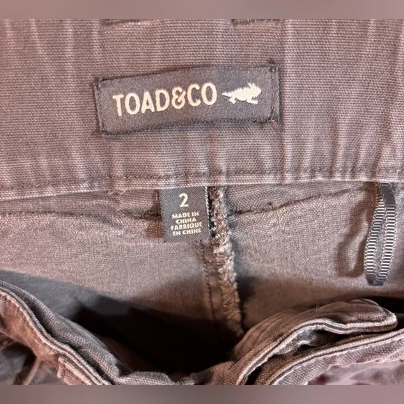 Toad&Co Earthworks Wide Leg Pants Womens Size 2 Organic Cotton Tencel Black - Picture 3 of 7